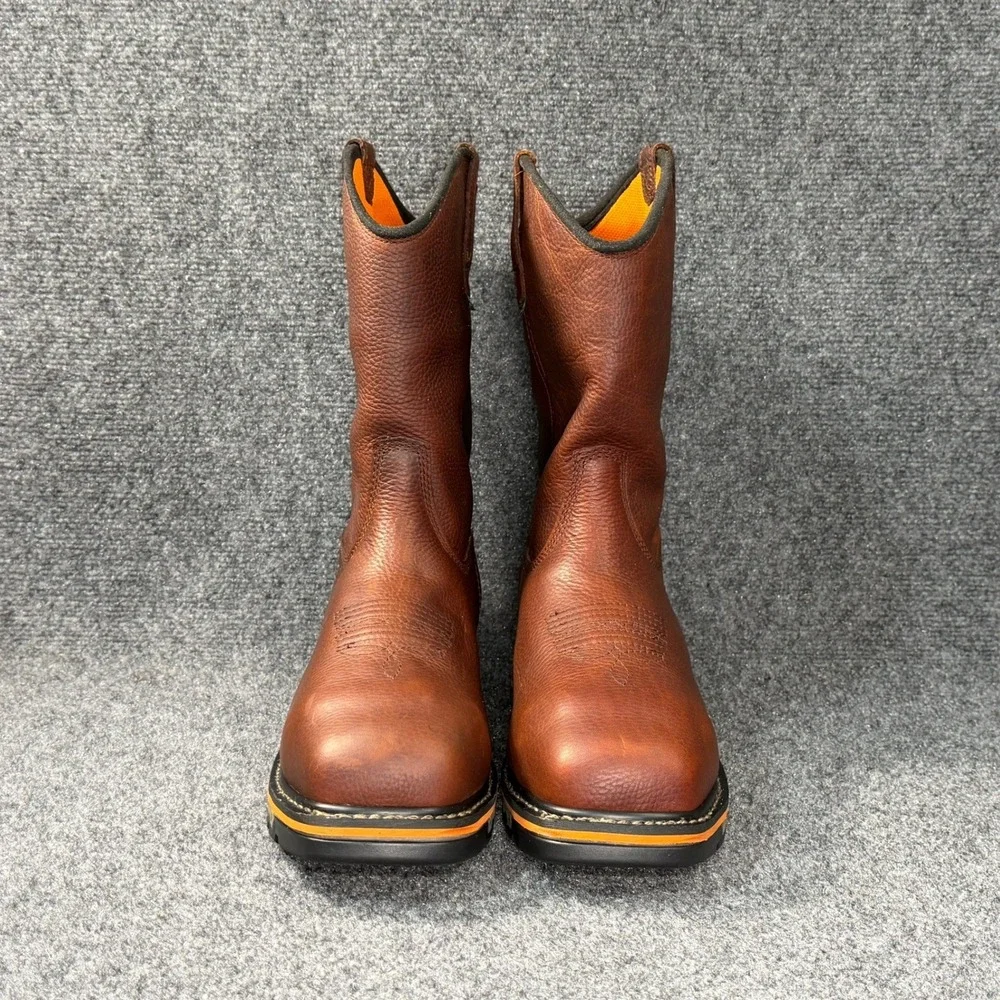 Timberland Pro True Grit Wellington Boots Men's‎ 9 Brown Leather Composite Toe